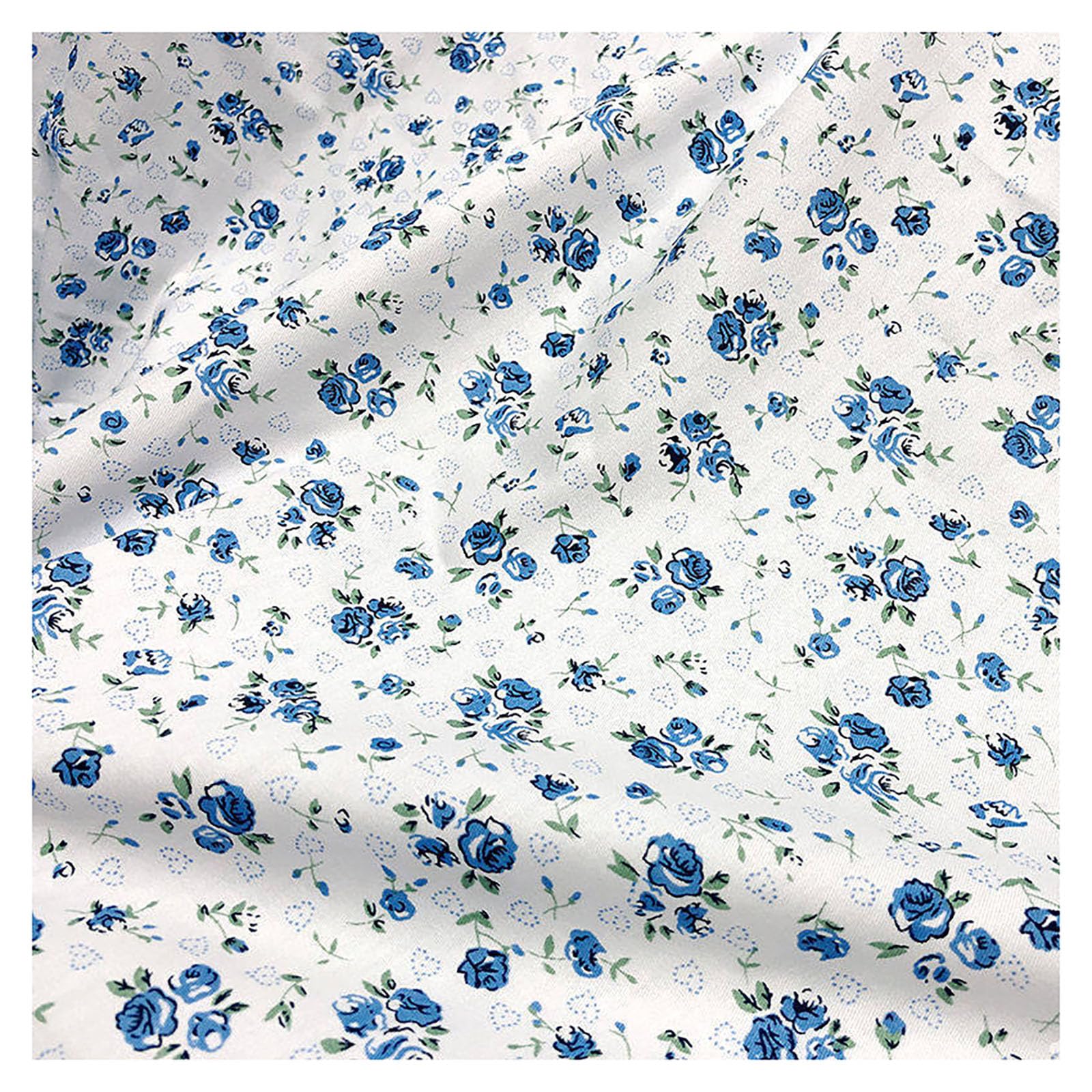 Tessuto di cotone per bambini, 100 x 235 cm, al metro, per cucire, fiori