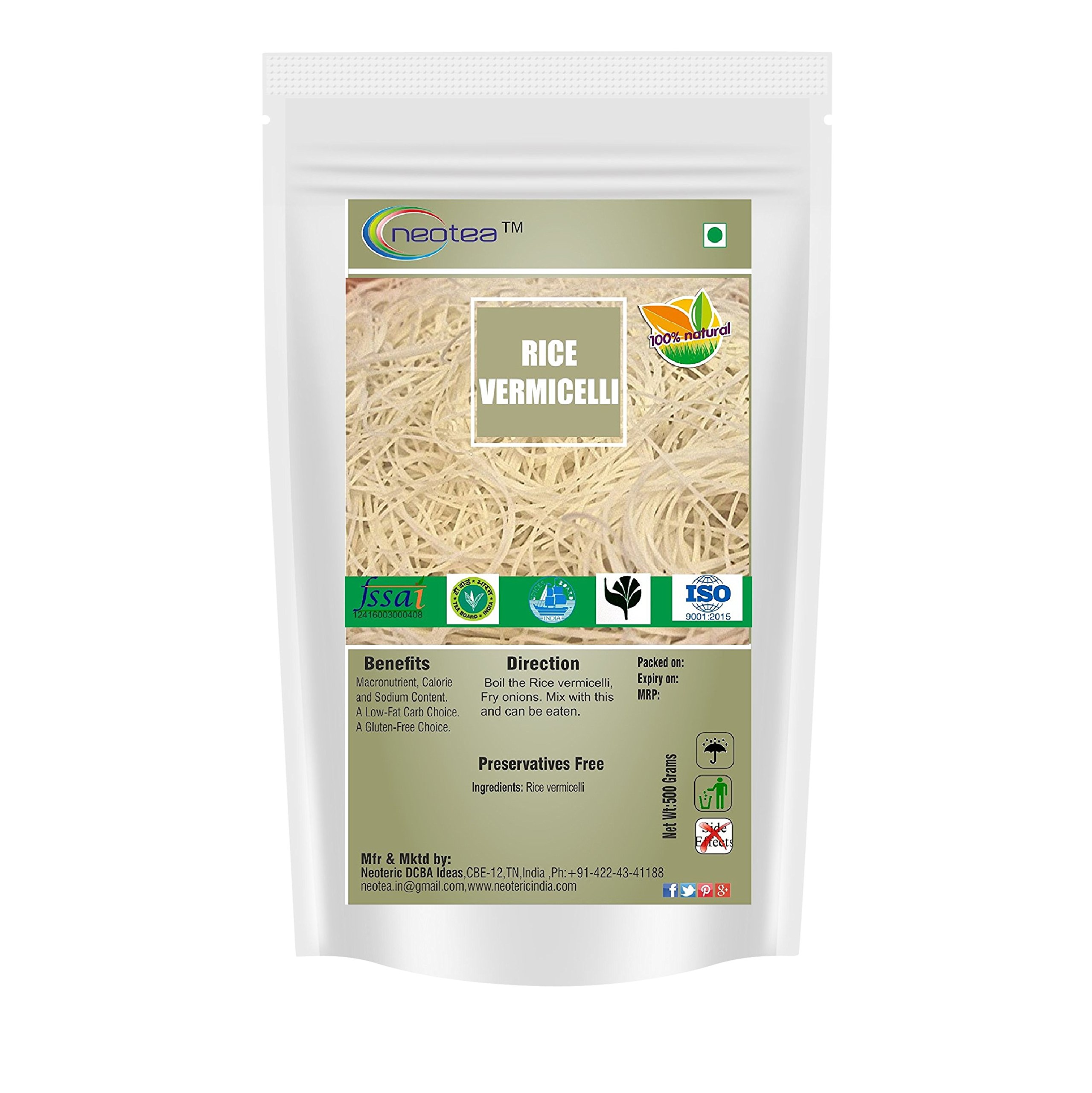 Neotea Vegetarian Rice Vermicelli Noodles 500 Grams Set of 1 (B075LDLYG3) Amazon Price History, Amazon Price Tracker