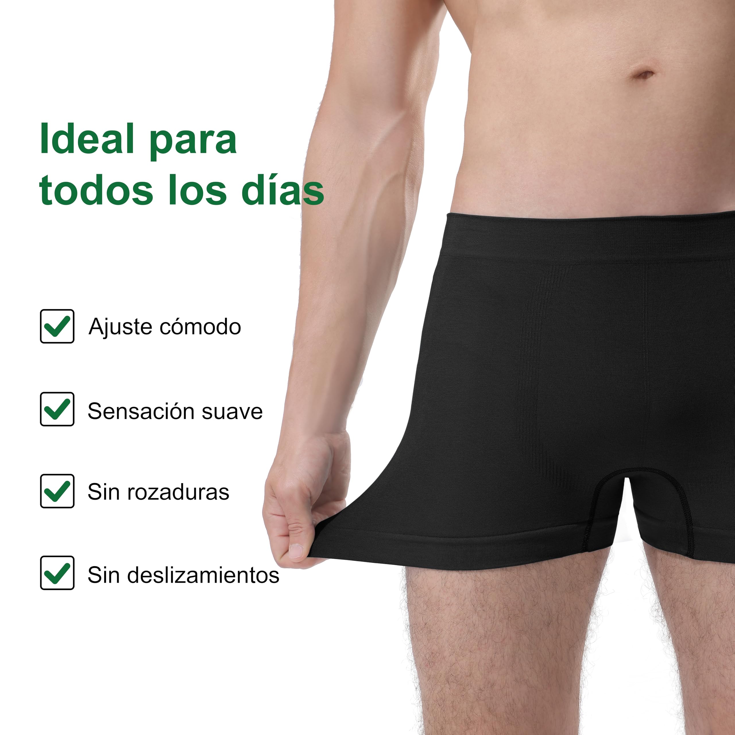 Channo Calzoncillos de Bambú para Hombre Sin Costuras: Material Natural Fresco y Suave para una Comodidad Duradera