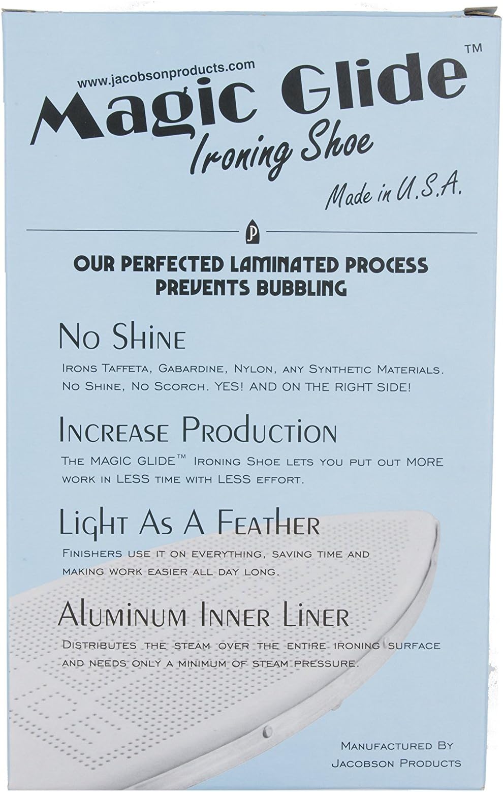 Magic Glide Ironing Shoe for Sapporo SP527/SP-527 Bottle Steam Iron