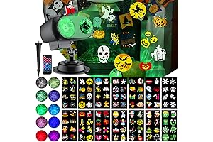 Double-Delight Holiday Projector: A Kaleidoscope of 112 Patterns and 10 Enchanting Water Waves