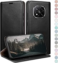 HUOUH Coque pour Xiaomi Redmi Note 14 Pro 5G avec RFID Blocage Etui à Rabat en Cuir de Premium,Fentes pour Cartes,Coques de Case,Cover à Rabat pour Redmi Note 14 Pro Portefeuille Le Noir