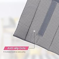 Vista 4 de Hudson Comfort Almohadillas para escalera de litera, tela cepillada suave para comodidad de los pies con puntos antideslizantes en la parte