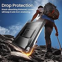 Vista 5 de ZtotopCase - Funda para iPad Air 4 de 10,9 pulgadas 2020, protector de pantalla integrado, funda protectora completa a prueba de golpes, compatible