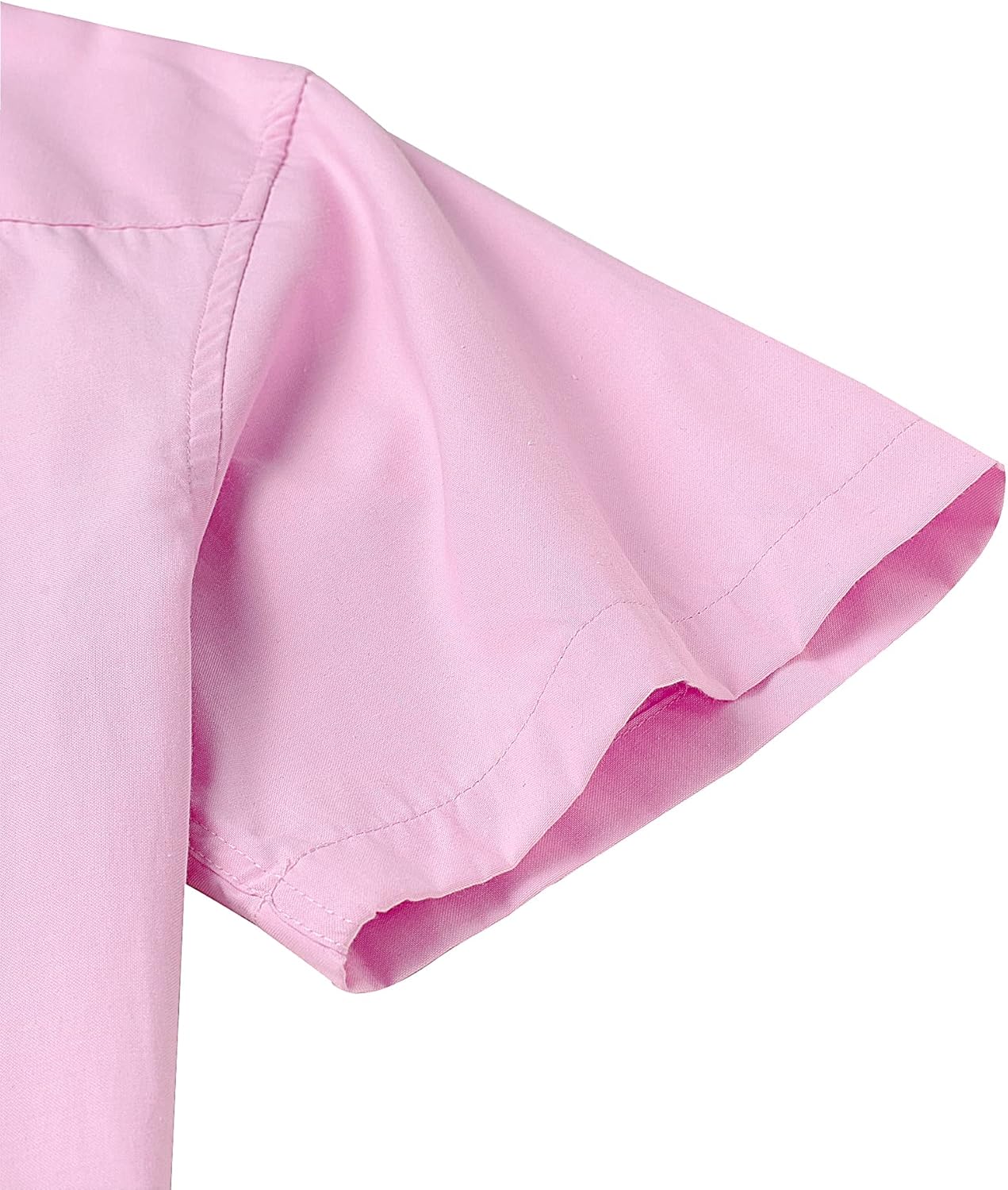 Alimens & Gentle Men's Short Sleeve Oxford Shirt Regular Fit Button Down Collar Shirts with Pocket - Image 6