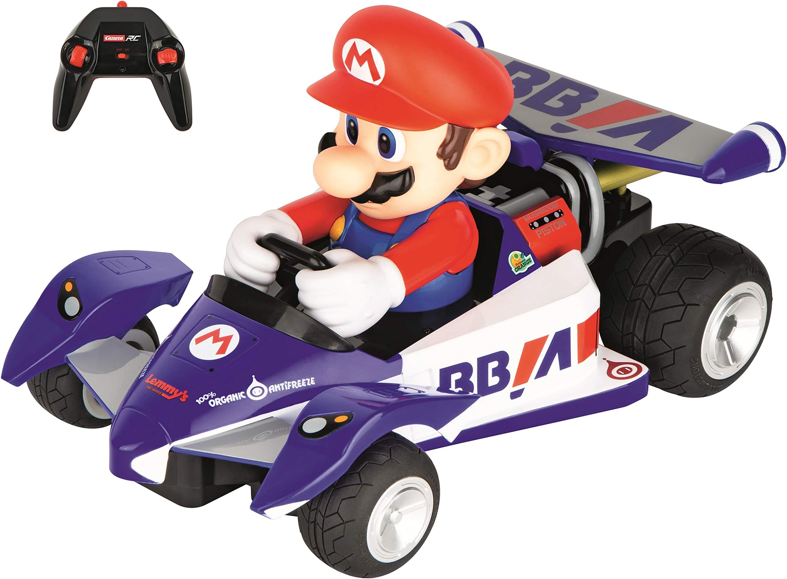 Carrera RC 200990 Mario Kart Circuit Special Racer Radio Remote Control Car - Mario 1:18 Scale, Multicolor