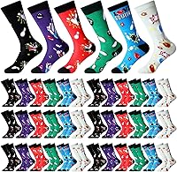 JaGely 36 Pairs Funny Novelty Socks Bulk - Christmas Music Bowling Volleyball Graduation Gifts Pack