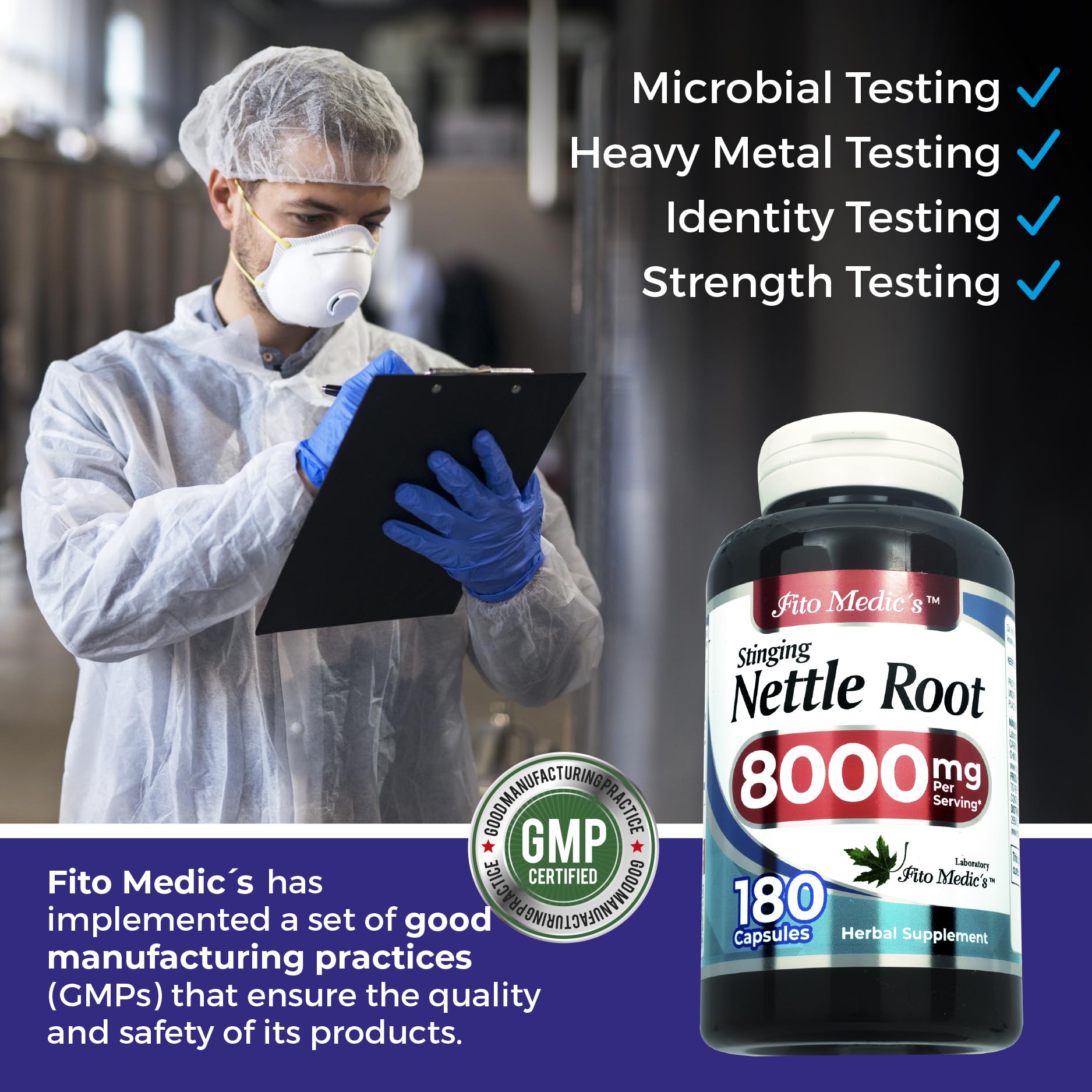 Stinging Nettle Root |180 Capsules | Stinging Nettle — Amazon image 5