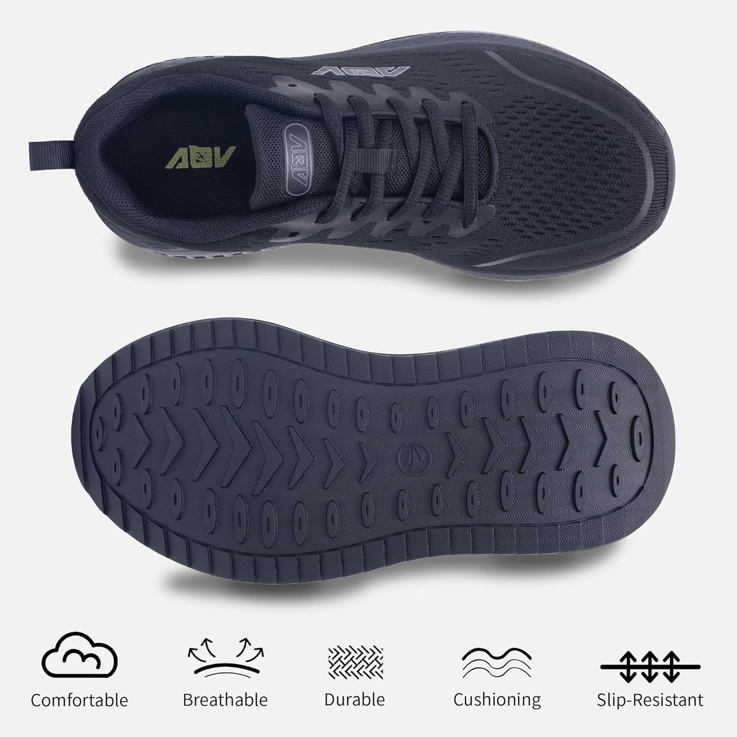 N BESUNEW Women's Wide Walking Shoes Orthotic Arch Support Plantar Fasciitis Sneakers | Wide Toe Box, Non-Slip, Breathable | Pain Relief for Flat Feet, Bunions & Standing All Day - Image 5