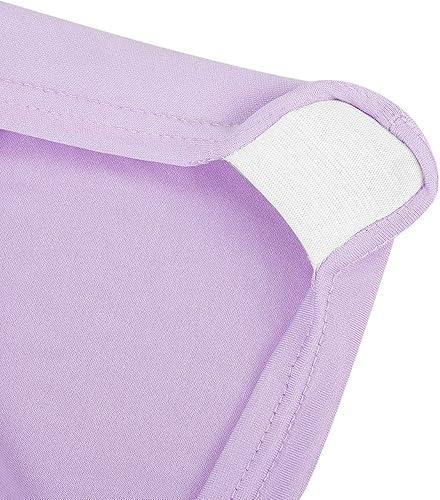 Vista 113 de Funda de silla Peomeise plegable, de elastano para banquete de boda, comedor, evento. Blanco