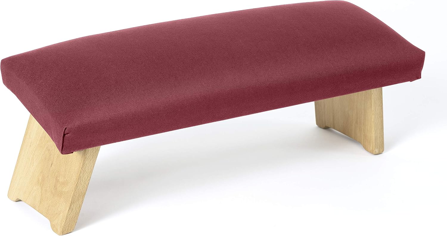 Lotuscrafts Meditation Bench Dharma Foldable - Made in Europe - Yoga Benchtop Made of Wood - Kneeling Meditation Bench for Deep Meditation