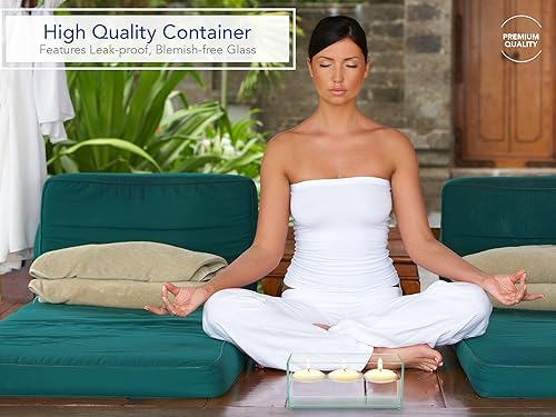 Miniatura 3 de Royal Imports - Florero de cristal decorativo de forma oblonga rectangular para centro de mesa o decoración de boda