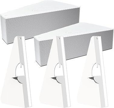 60 Pack 9 Inch White Self Stick Cardboard Easel Backs | Cardboard Easel Stand and Art Easel Stand, Use for Photos, Signs, Crafts