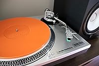 Vista 6 de Isolate IT - Alfombrilla para tocadiscos de sorbotano naranja de 0.236 in para DJs y profesionales del audio