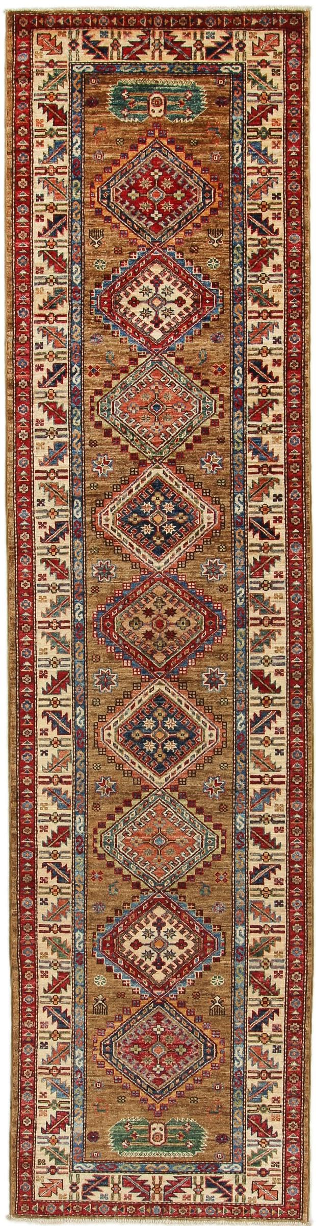 Super Kazak 82x324 Ręcznie tkane Dywan orientalny Dywanik Dywan Wełna Pakistan