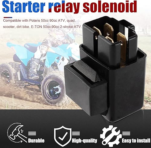Miniatura 9 de Solenoide de relé de arranque compatible con Yamaha Grizzly Kodiak Moto-4 Raptor Razz Terrapro Trailway Timberwolf V-max Vino Warrior Wolverine