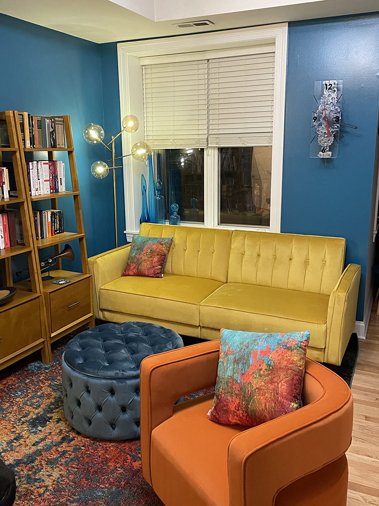 57/mo Finance DHP Ivana Tufted Transitional Futon and Upholstered