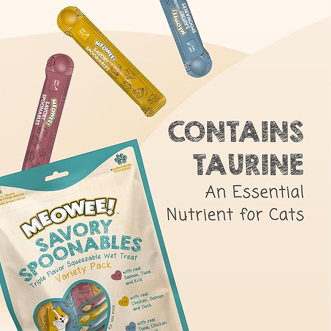 MEOWEE! Savory Spoonables Variety Pack de 12 tubos miniatura 9