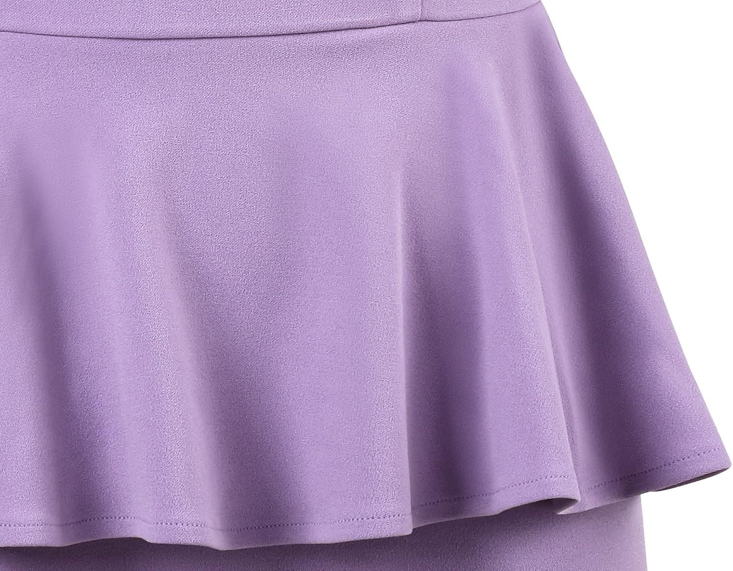 MUXXN Women's 50s Vintage Bodycon 3/4 Sleeve Midi Peplum Business Formal Work Pencil Dresses - Image 5