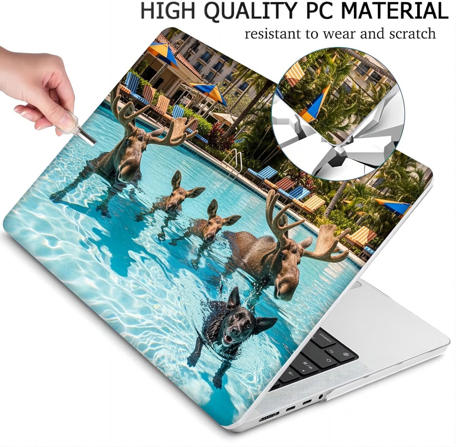 Compatible with MacBook Neo 13-inch, Hard Shell Case with Keyboard Cover and Screen Protector (A3404 A18 Pro chip, 2026 Release) - Moose MC23277