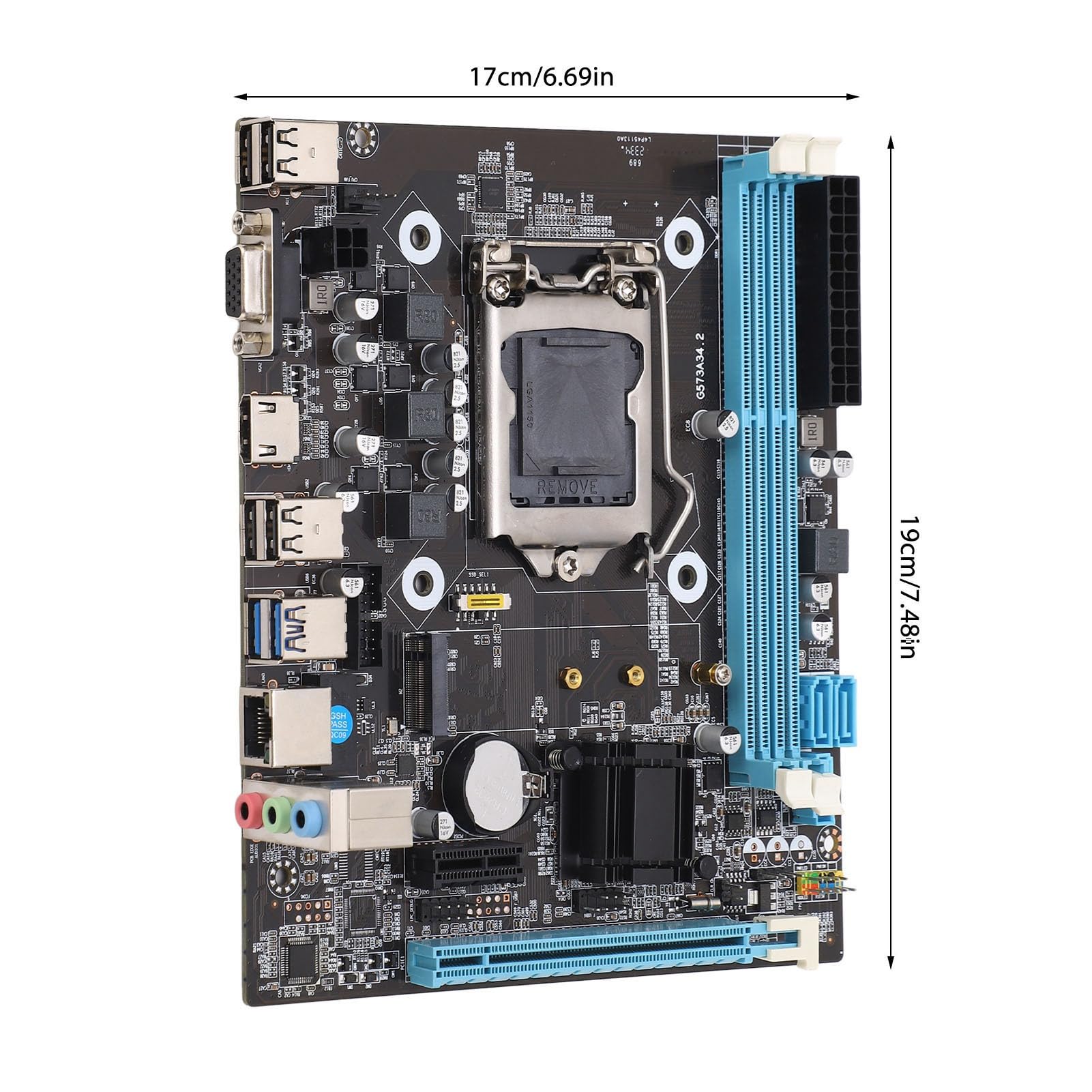 Placa Base para Juegos H81 DDR3 M.2 NVMe NGFF PCIe LGA 1150 Micro ATX para PC