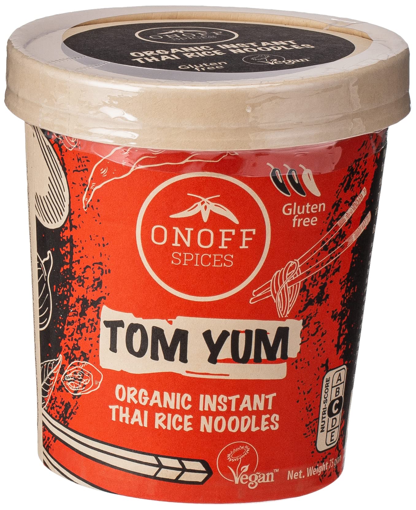Onoff Tom Yum Instant Noodles, 75 Gm