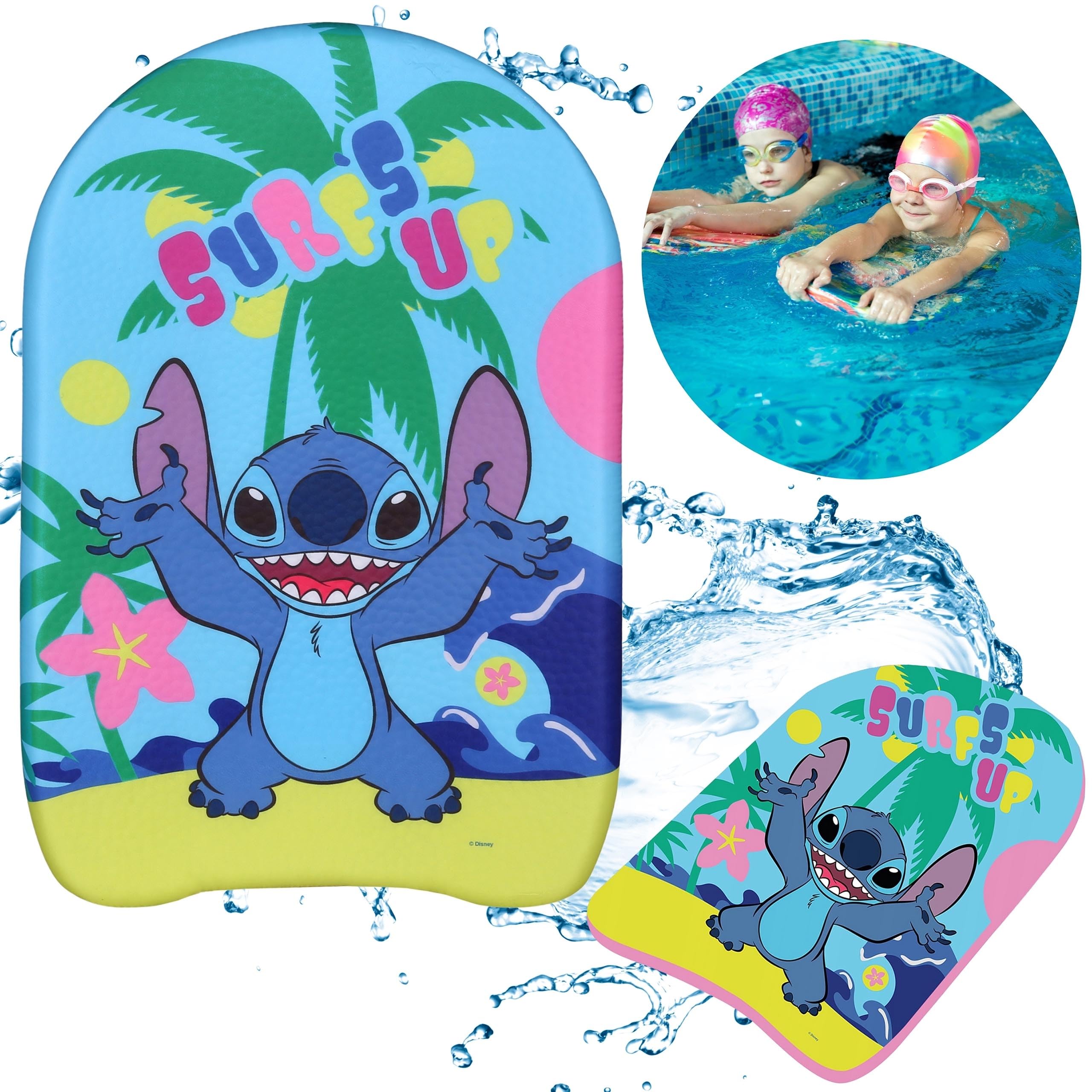 Disney Stitch Tabla de Natación 44x30x4 cm para Niños