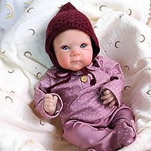 Realistic Reborn Baby Dolls-18 Inch Real Life Baby Dolls Girl Lifelike Baby Doll with Accessories for 3+ Years Old (Purple)