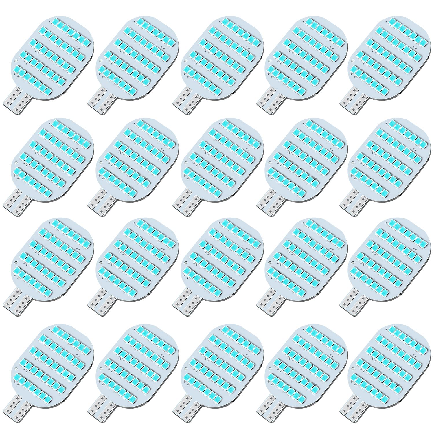AOICANKI T10 921 922 LED Bulbs - Pack Of 20, 12V Super Bright White, For RV Camper Boat Interior Dome Lights