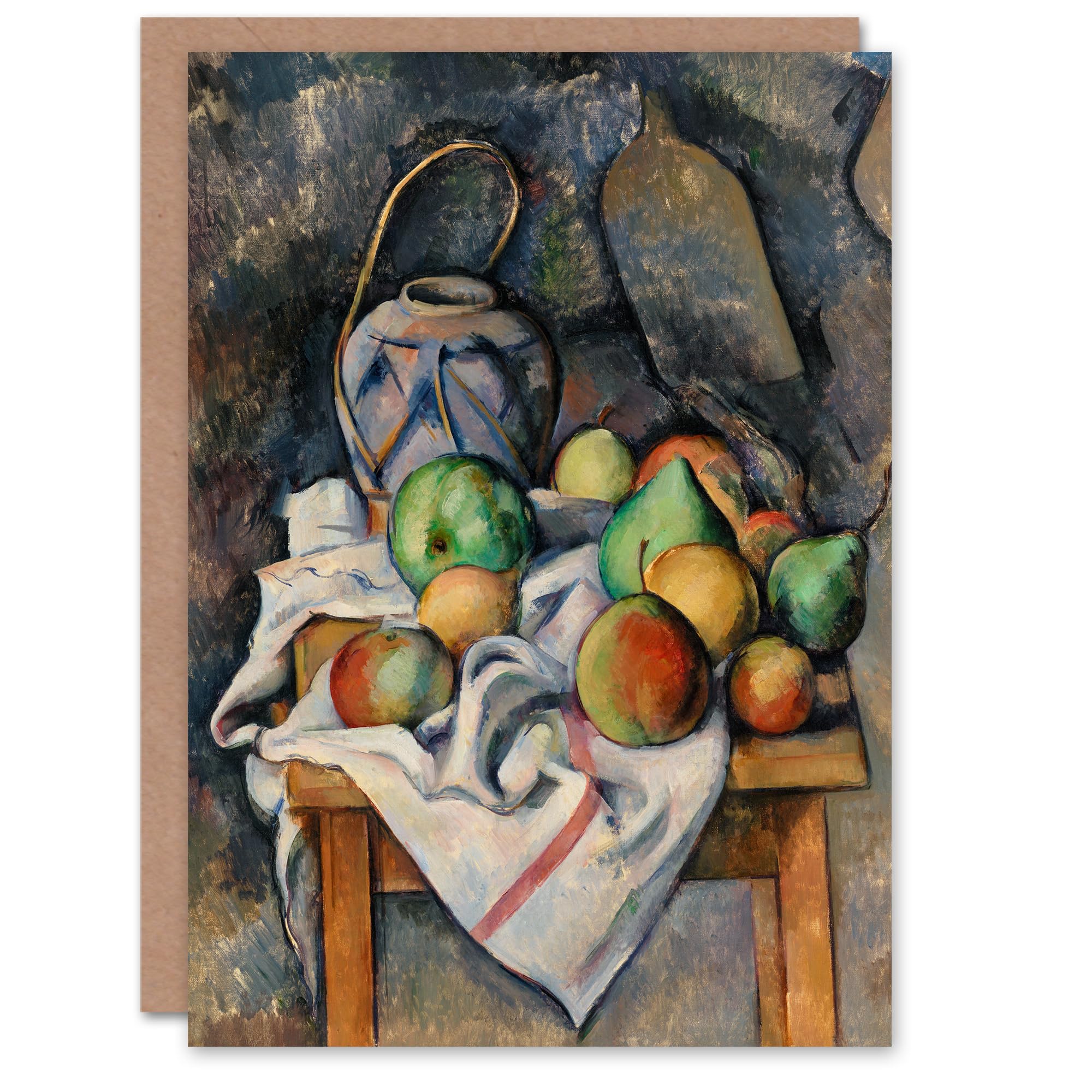 Artery8 Paul Cezanne Art Card Ginger Jar and Fruit Still Life