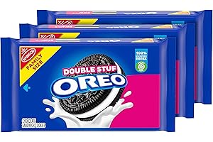 Oreo Most Stuf Chocolate Sandwich Cookies Family Size 3 Pack Bundle