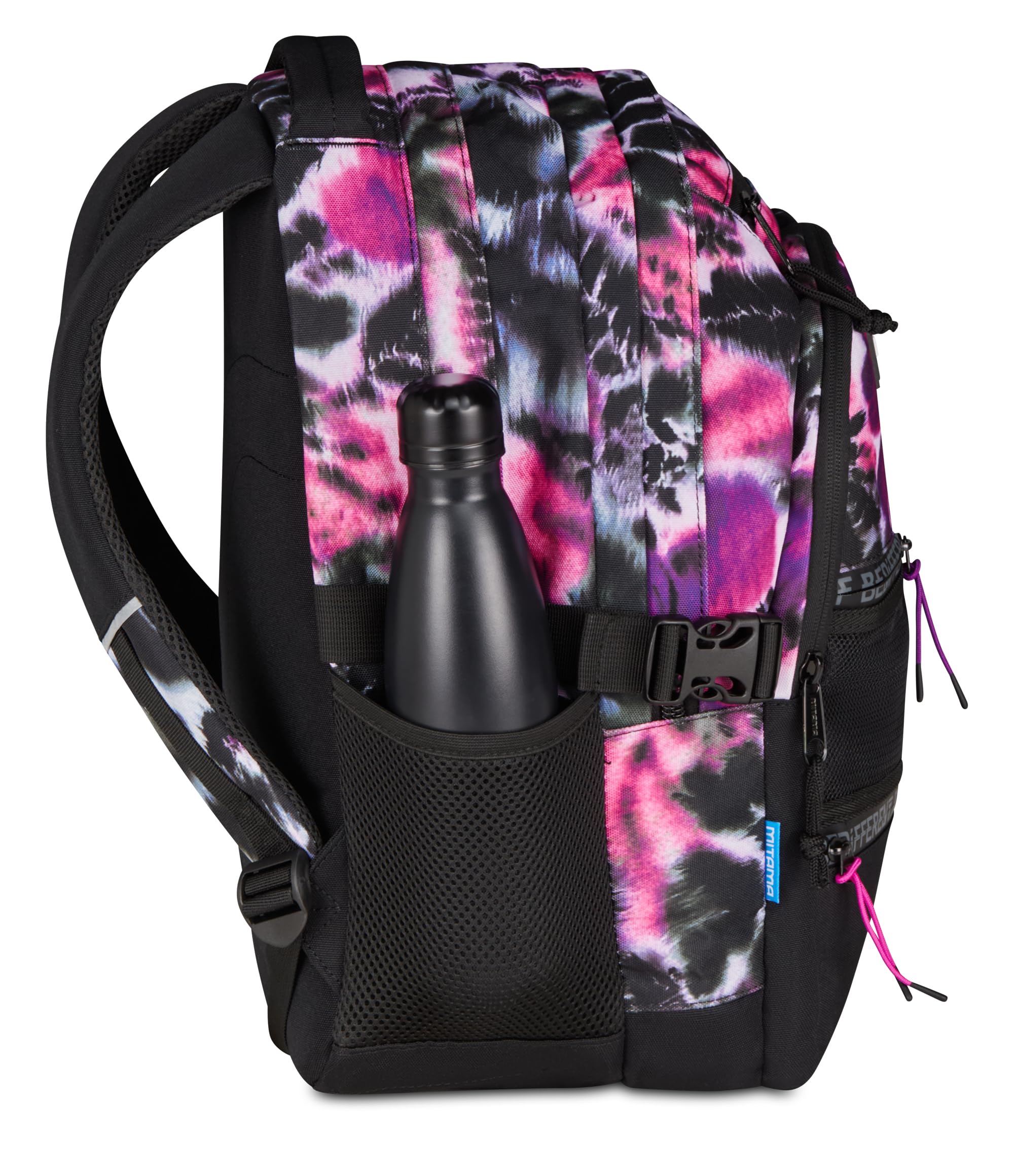 Mitama Zaino Triplo Scomparto PURPLEHYPE con Tasca porta PC, Nero,Tasca frontale attrezzata, Scuola Elementare e Tempo Libero, Bambina Ragazza
