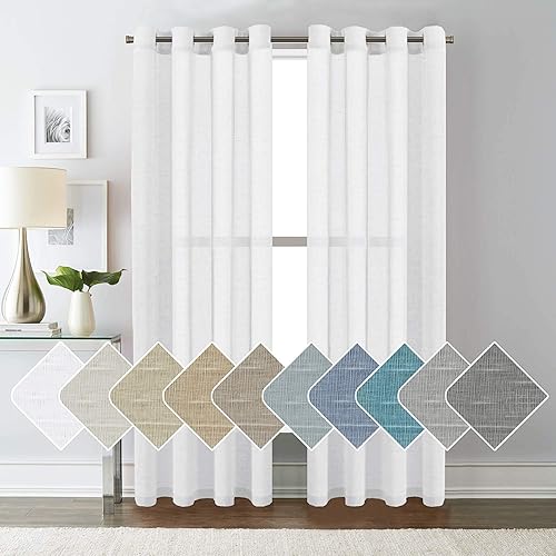 Linen Curtains Amazon Com