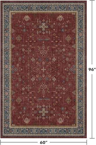 Miniatura 569 de Alfombra Boho Negra para Sala de Estar - Alfombra de Área Lavable de 10x14 Pies, Alfombras de Comedor para Debajo de la Mesa, Alfombra Suave de Pelo