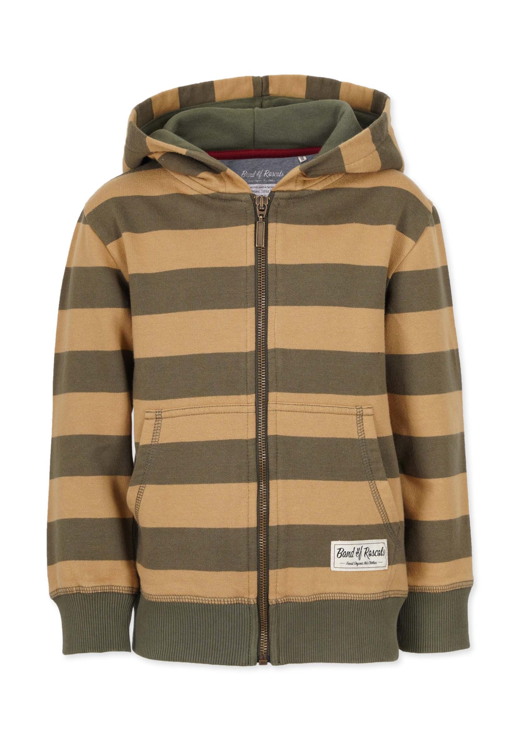 Band of Rascals Kinder Sweatjacke Striped Zip aus Bio-Baumwolle