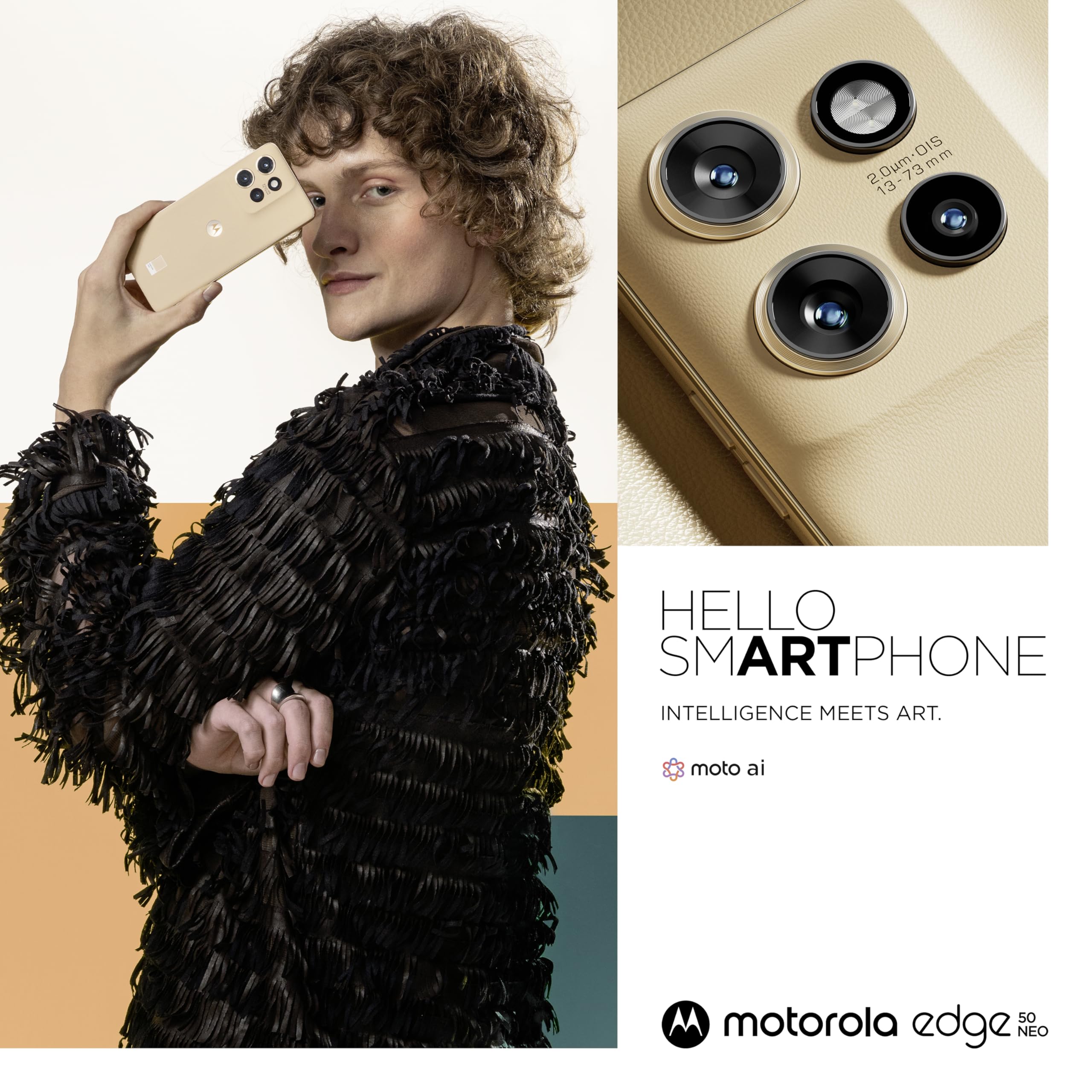 Motorola edge50 neo Smartphone Pantone Lattè Review - Dettaglio