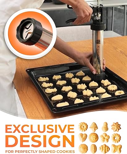 Miniatura 4 de KneadEat Churrera profesional - Juego de pistola Churro Maker. Capacidad para 1.5 libras de masa y bolsa de relleno de churro con aguja grande.