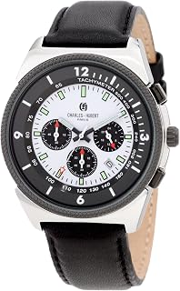 Charles-Hubert, Paris Men's 3772 Premium Collection Stainless Steel Chronograph Watch