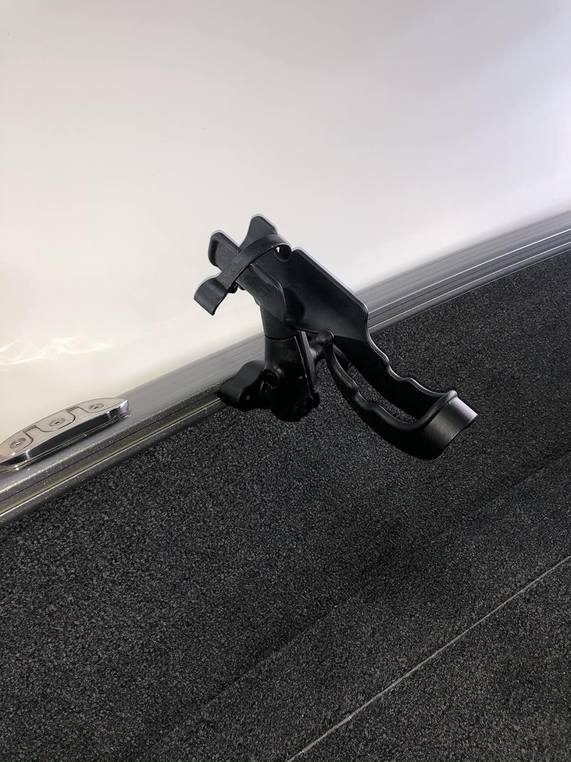 Lund Boats Custom Sport Track Rod Holder, Complete Assembly, No ToolsDrilling Required, Easy Install