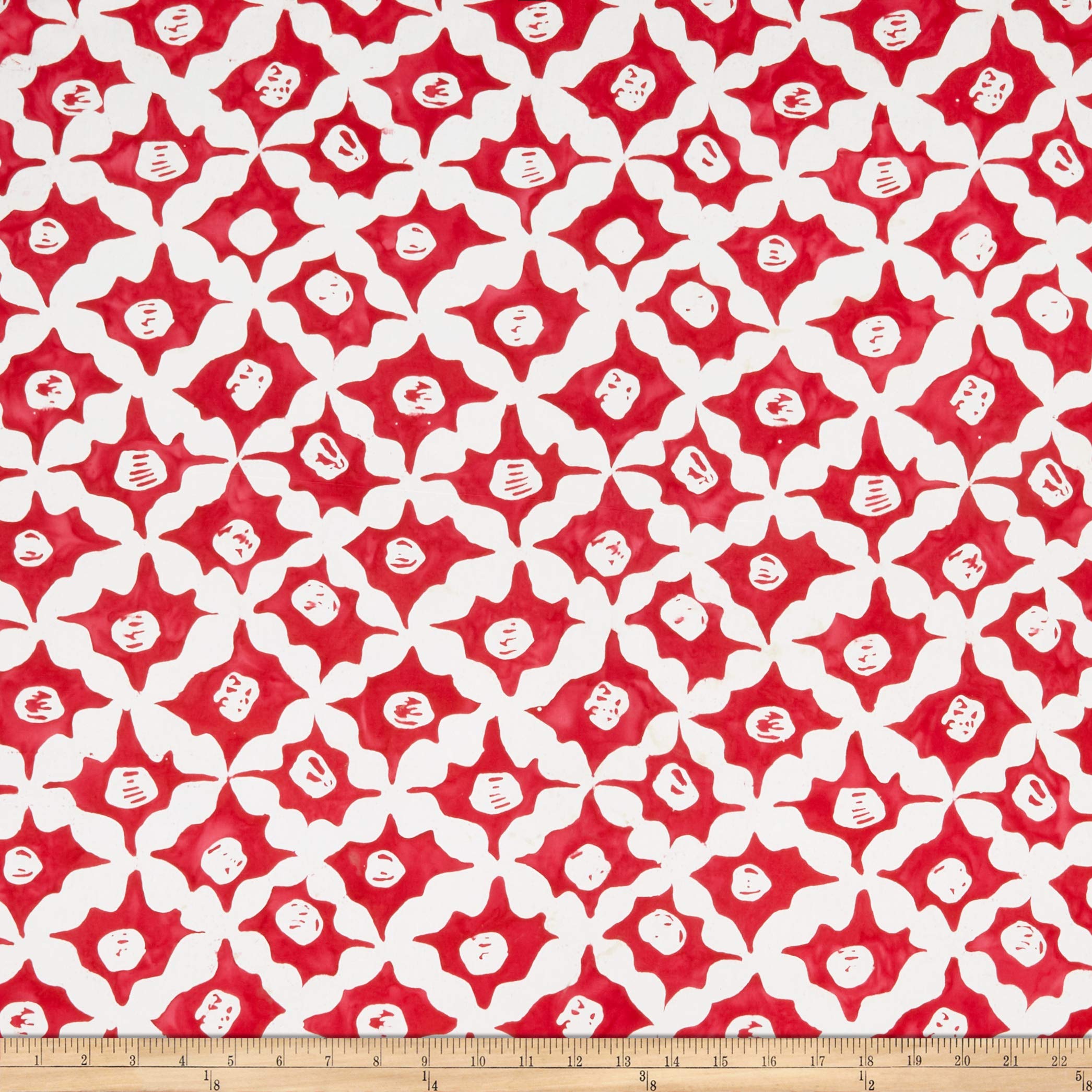 FreeSpirit Fabrics Kaffe Fassett Artisan Batik Stars Fabric, Red, Fabric By The Yard