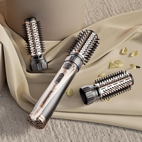 Miniatura 2 de Beautimeter Cepillo secador de pelo, cepillo de secado giratorio para golpes suaves, cepillo giratorio 3 en 1 para varios estilos de cabello