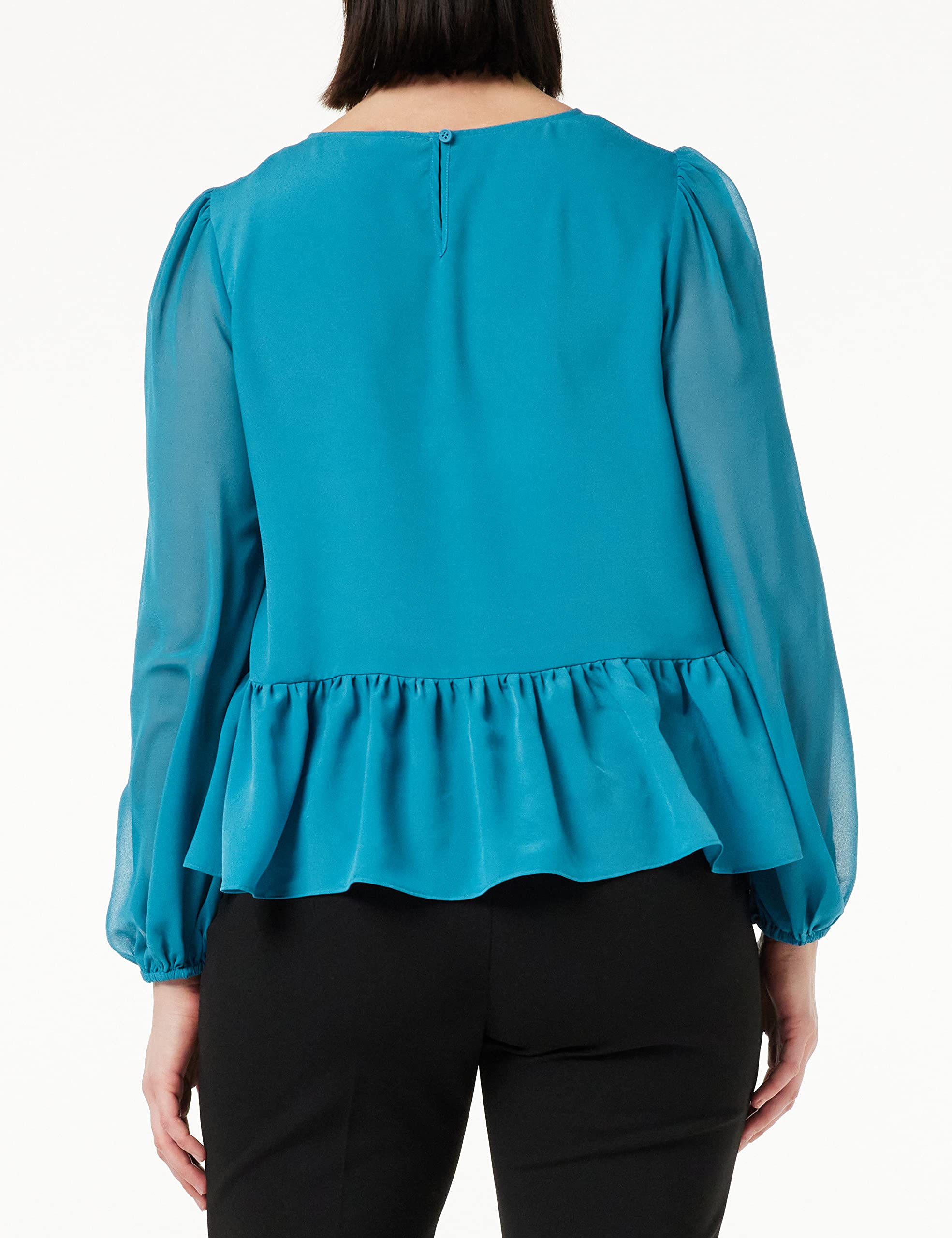 French Connection Haut Péplum Léger en Crêpe Georgett Blouse Femme