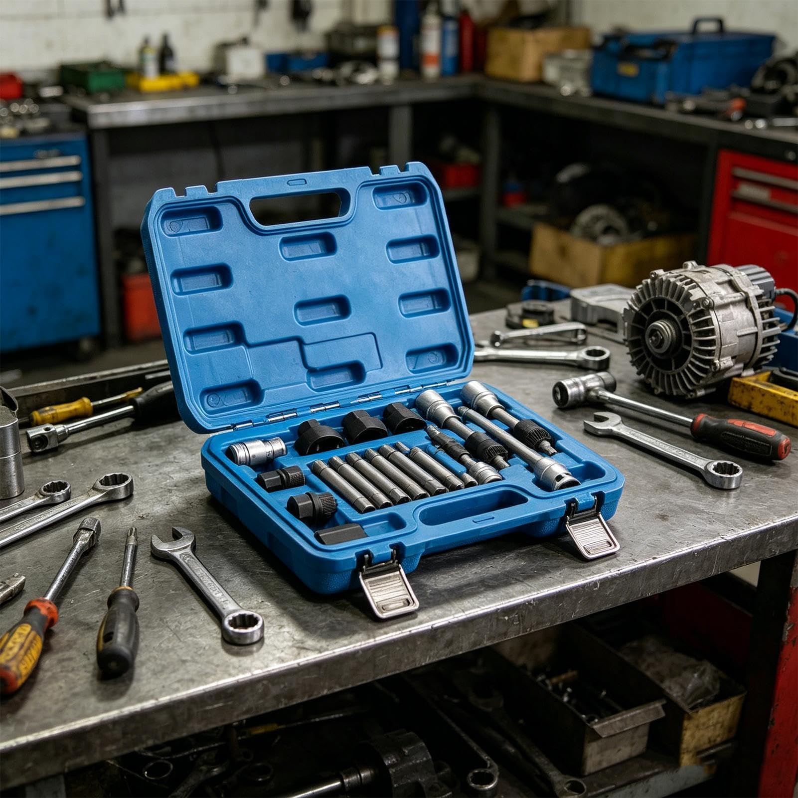 Kit Estrazione Pulegge Kit Tendicinghia | Attrezzo Per Puleggia Tendicinghia Auto per Garage Casa Officina Industria Automotive Automobili e SUV Camion Tecnici