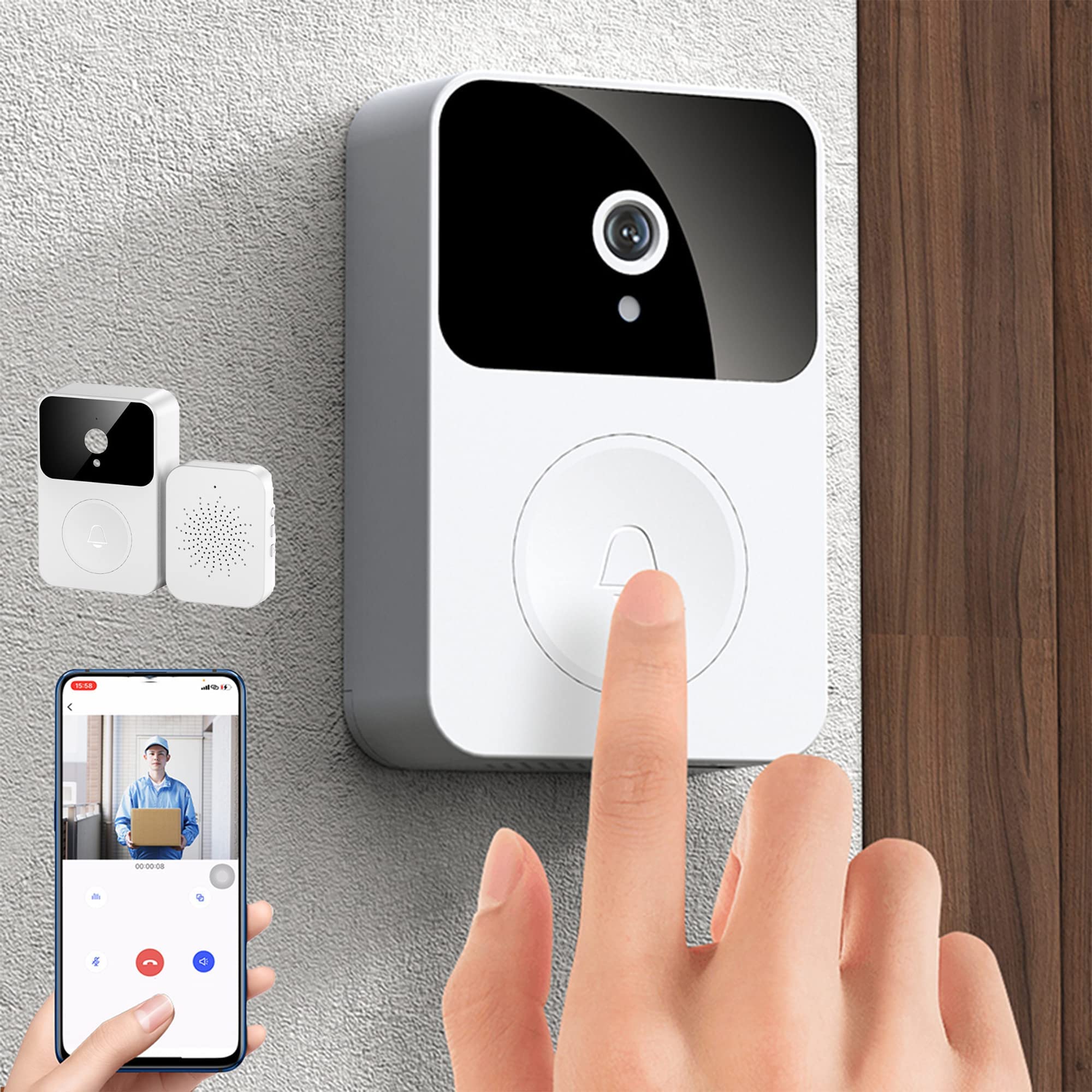 Buy Smart Wireless Remote Video Doorbell, WiFi Intelligent Visual Ring