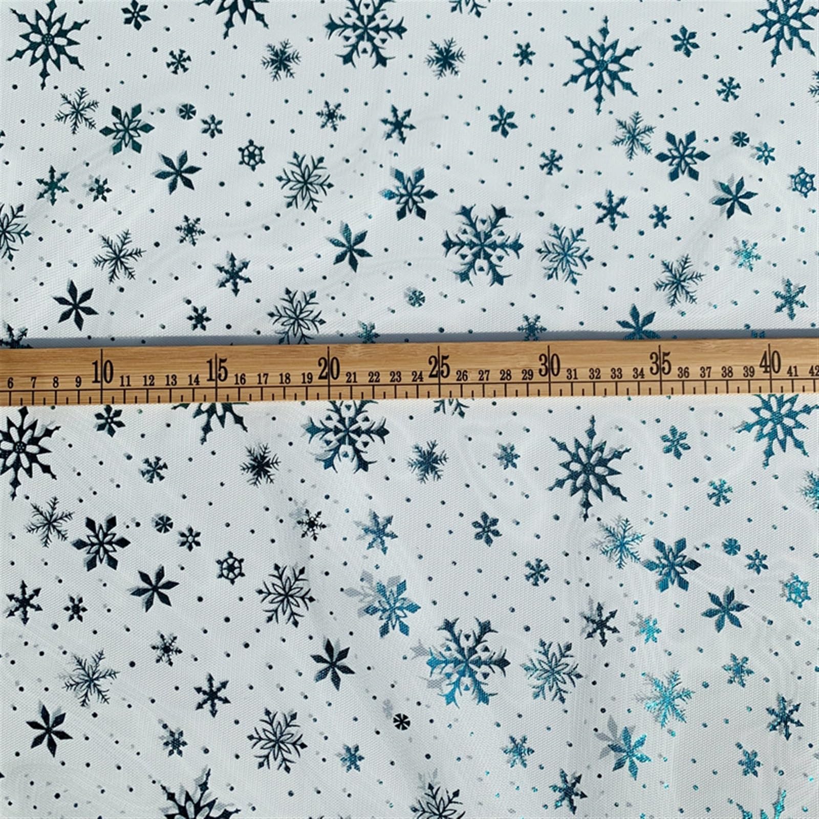 Tissu Tulle Flocon De Neige Argent Arc-en-ciel 1yard 150cm De Large, Tissu Fait à La Main Pour Robe De Bébé, Fournitures De Bouquet De Mariage Et D'anniversaire