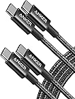 Anker USB C to USB C Cable (6FT, 2Pack), Type-C 100W Charger Cord Fast Charging for iPhone 17 Series,MacBook Pro 2020,Pixel and More(Black)
