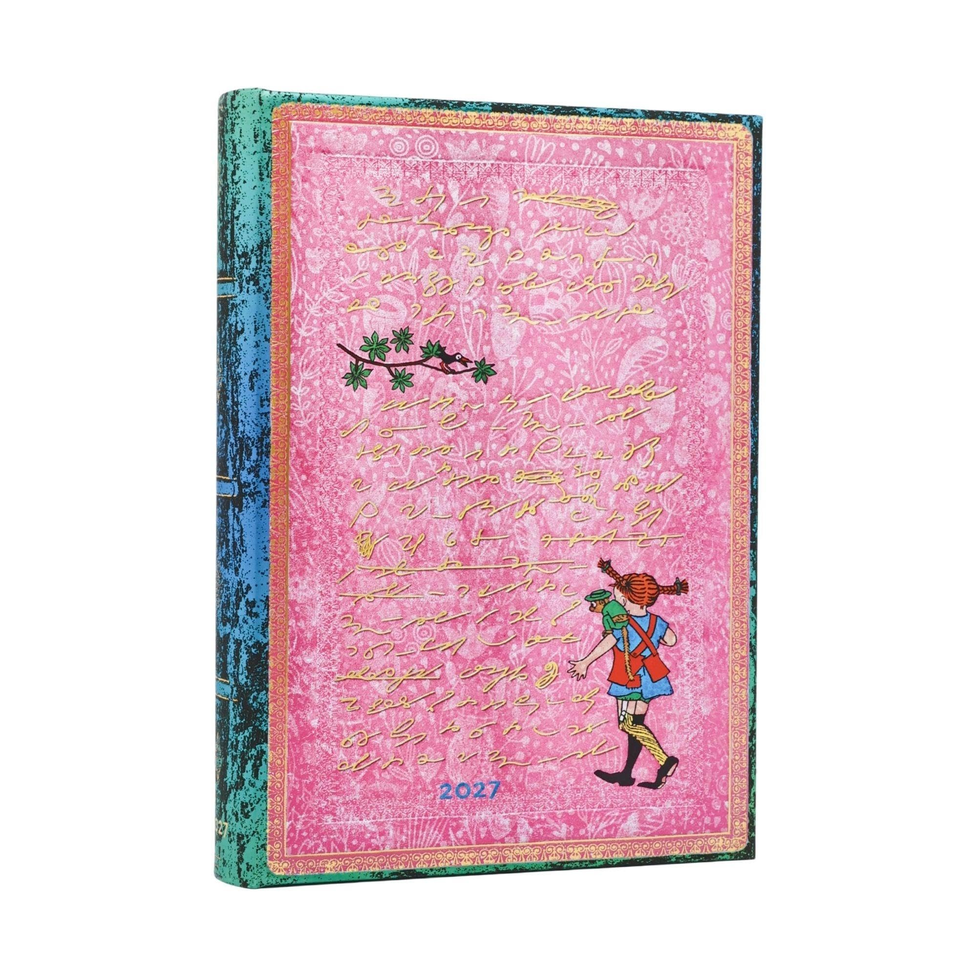 12-Monatskalender 2027 Astrid Lindgren, Pippi Langstrumpf Midi Tagesüberblick: 1 Tag = 1 Seite