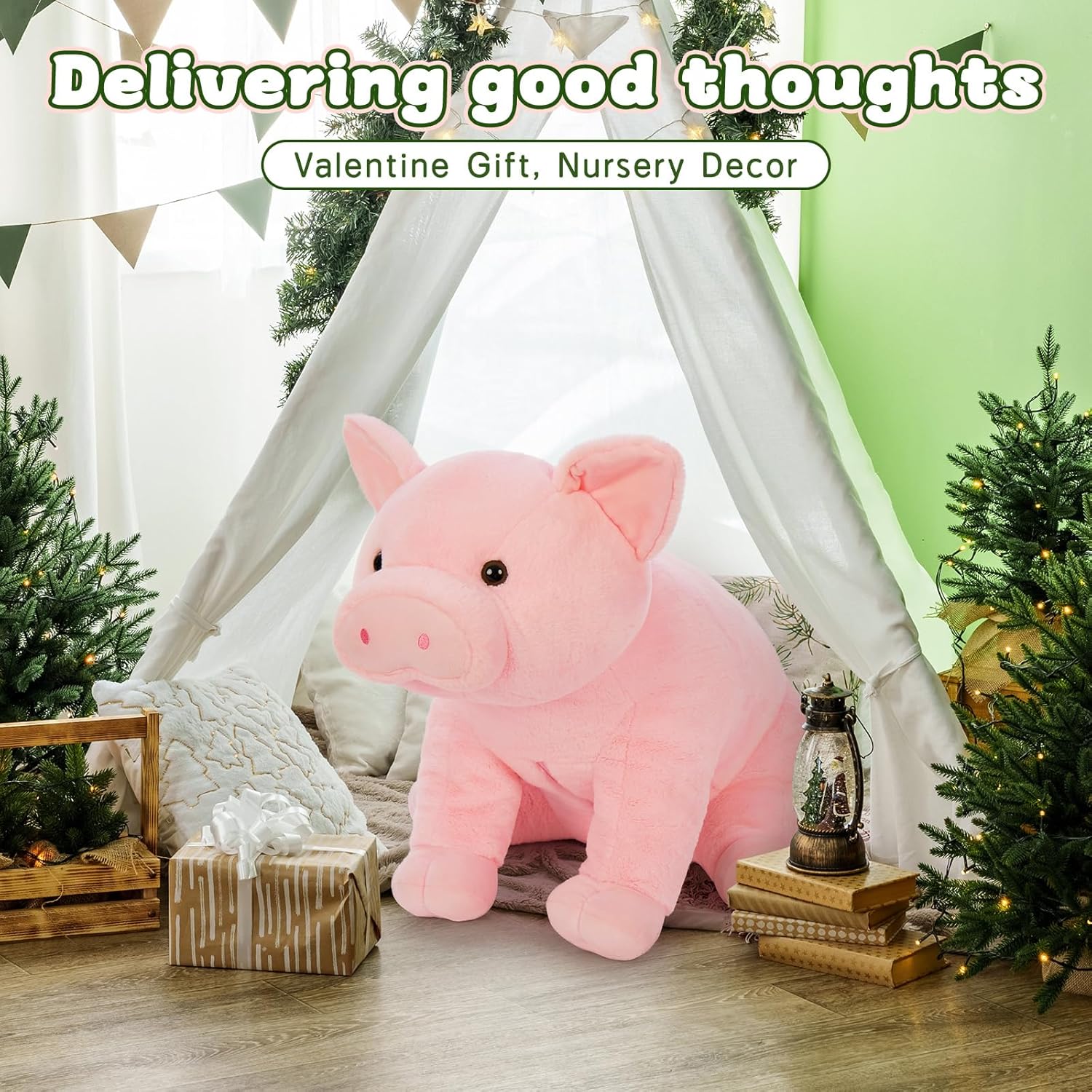 BENINY Giant Pig Stuffed Animal 30" - Large Stuffed Pink Pig Plush, Ultra Soft Big Farm Plush Toy, Cute Hugging Pillow for Kids & Adults