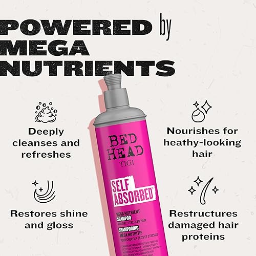 Miniatura 4 de Bed Head by TIGI Frizz Control Champú y acondicionador para cabello seco, cuidado nutritivo autoabsorbido del cabello para reparar y fortalecer