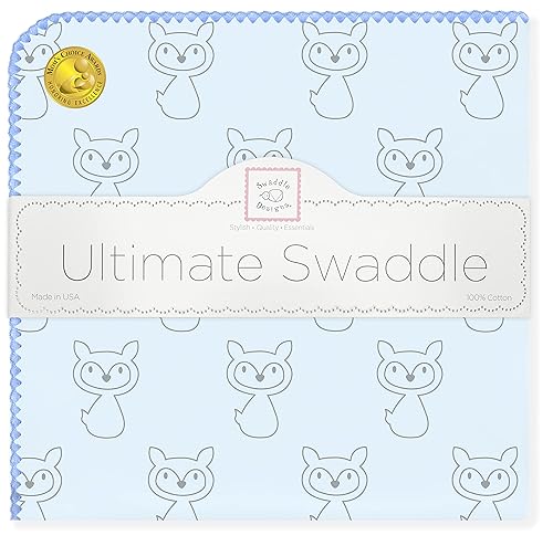 SwaddleDesigns Manta de recepción grande, manta para bebés niños y niñas, franela de algodón más suave de Estados Unidos, el mejor regalo de ducha,